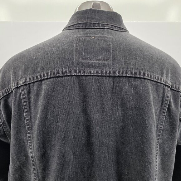 Vintage Levis Denim Jacket Mens XLarge Black Jean Relaxed Trucker 70507-0260 - Picture 4 of 12